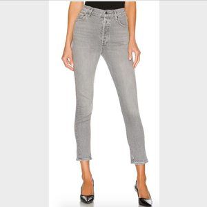 Agolde Nico High Rise Slim Grey Jeans